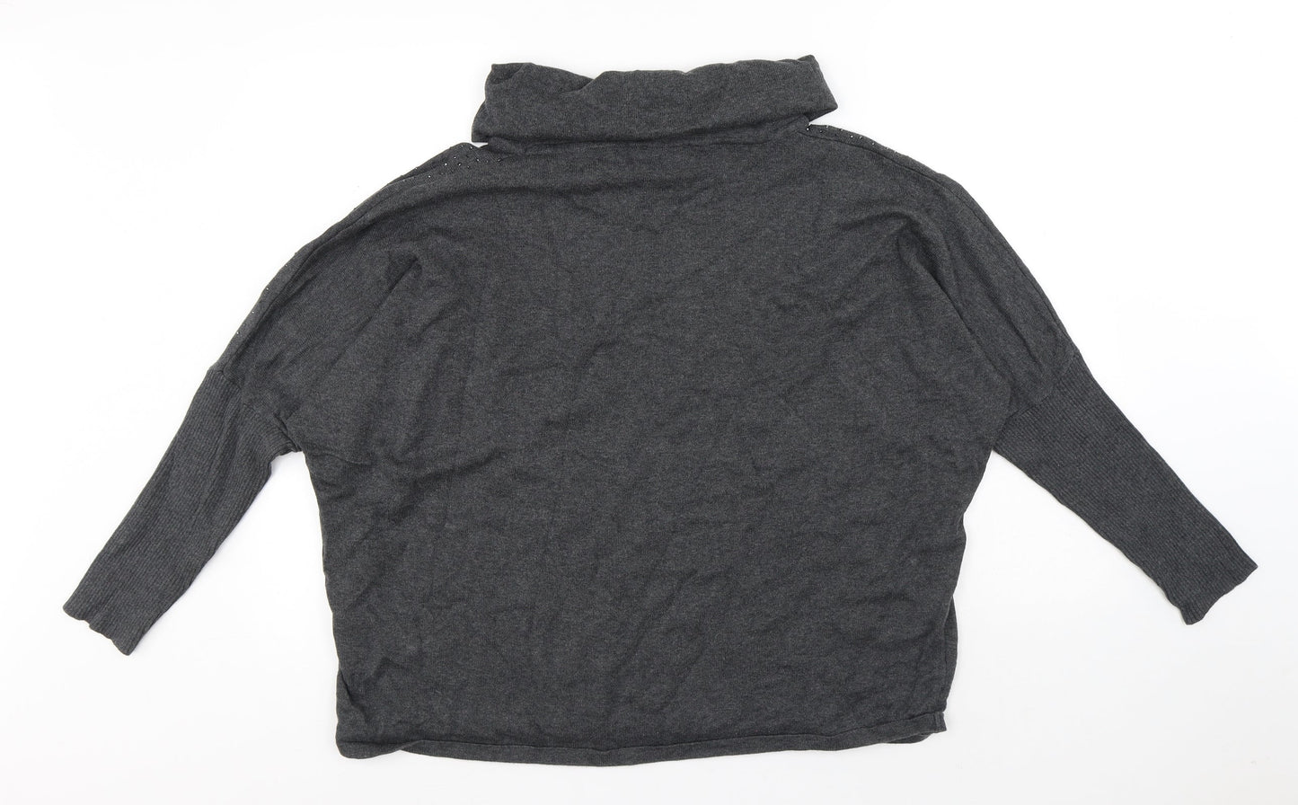 Womens UK Size 14 MARBLE Grey Pullover Jumper