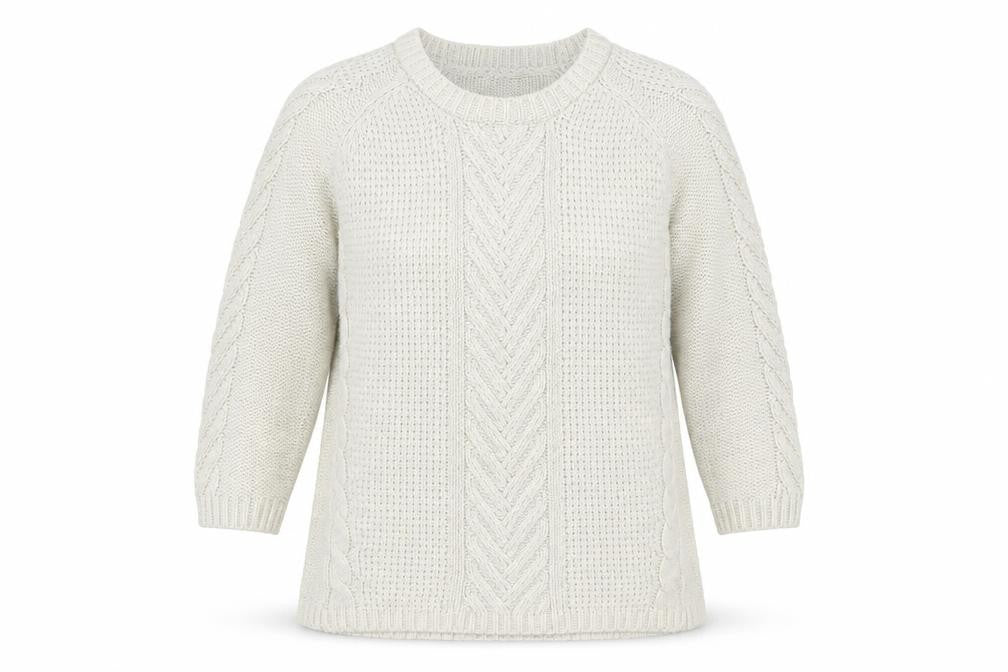Womens UK Size S Oasis White Pullover Jumper