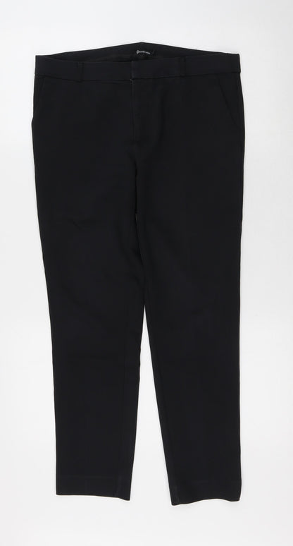 Womens UK Size 8 Stradivarius Regular Fit  Black Trousers