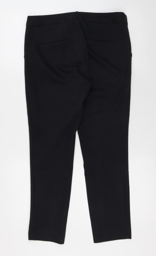 Stradivarius Womens Black Trousers Size 8 L26 in Regular Zip