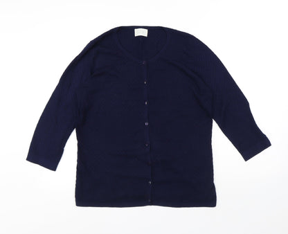 Womens UK Size S Savida Blue Cardigan Jumper