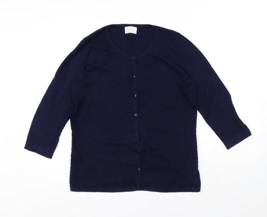 Womens UK Size S Savida Blue Cardigan Jumper
