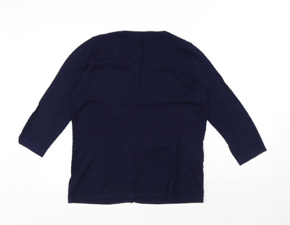 Womens UK Size S Savida Blue Cardigan Jumper