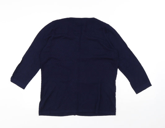 Womens UK Size S Savida Blue Cardigan Jumper