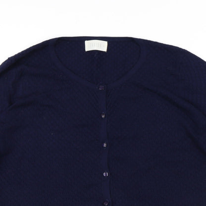Womens UK Size S Savida Blue Cardigan Jumper
