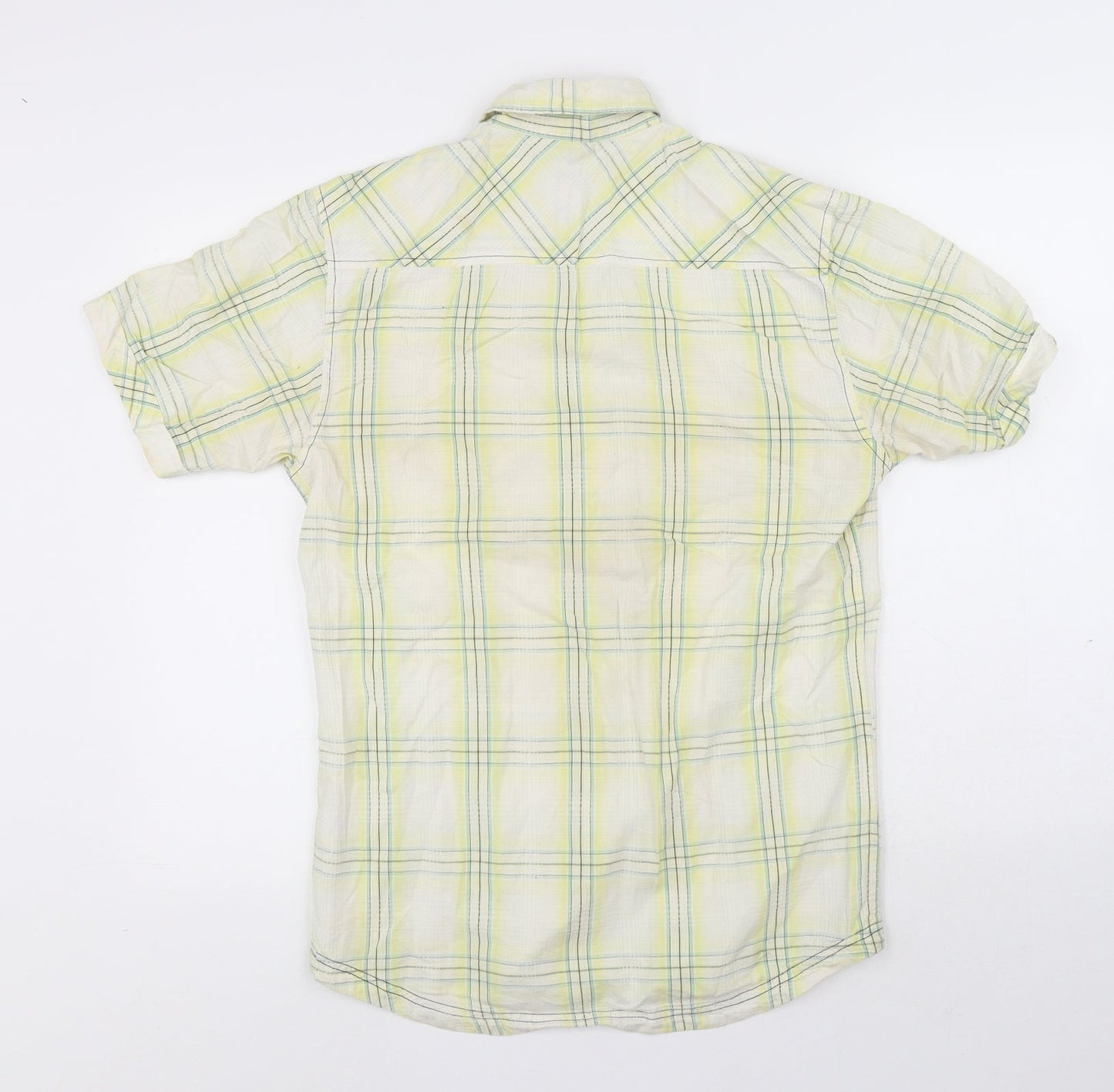 Mens UK Size S Cedar Wood State Multicoloured  Button-Up Short Sleeve Casual Shi