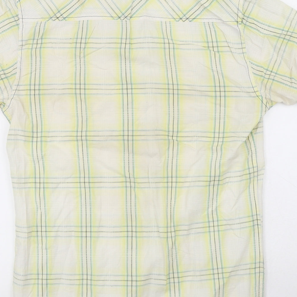 Mens UK Size S Cedar Wood State Multicoloured  Button-Up Short Sleeve Casual Shi