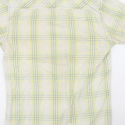 Mens UK Size S Cedar Wood State Multicoloured  Button-Up Short Sleeve Casual Shi