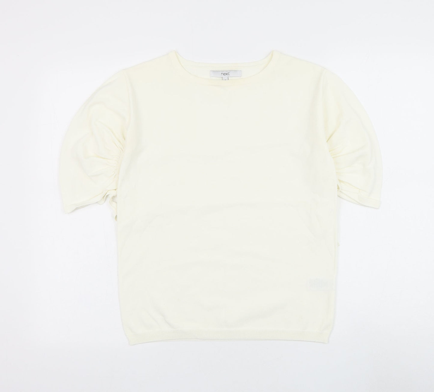 Womens UK Size 8 NEXT White Basic T-Shirt