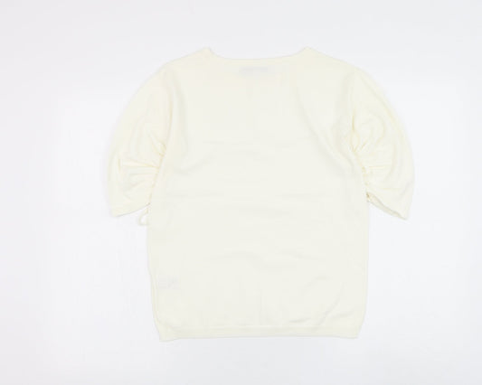 Womens UK Size 8 NEXT White Basic T-Shirt