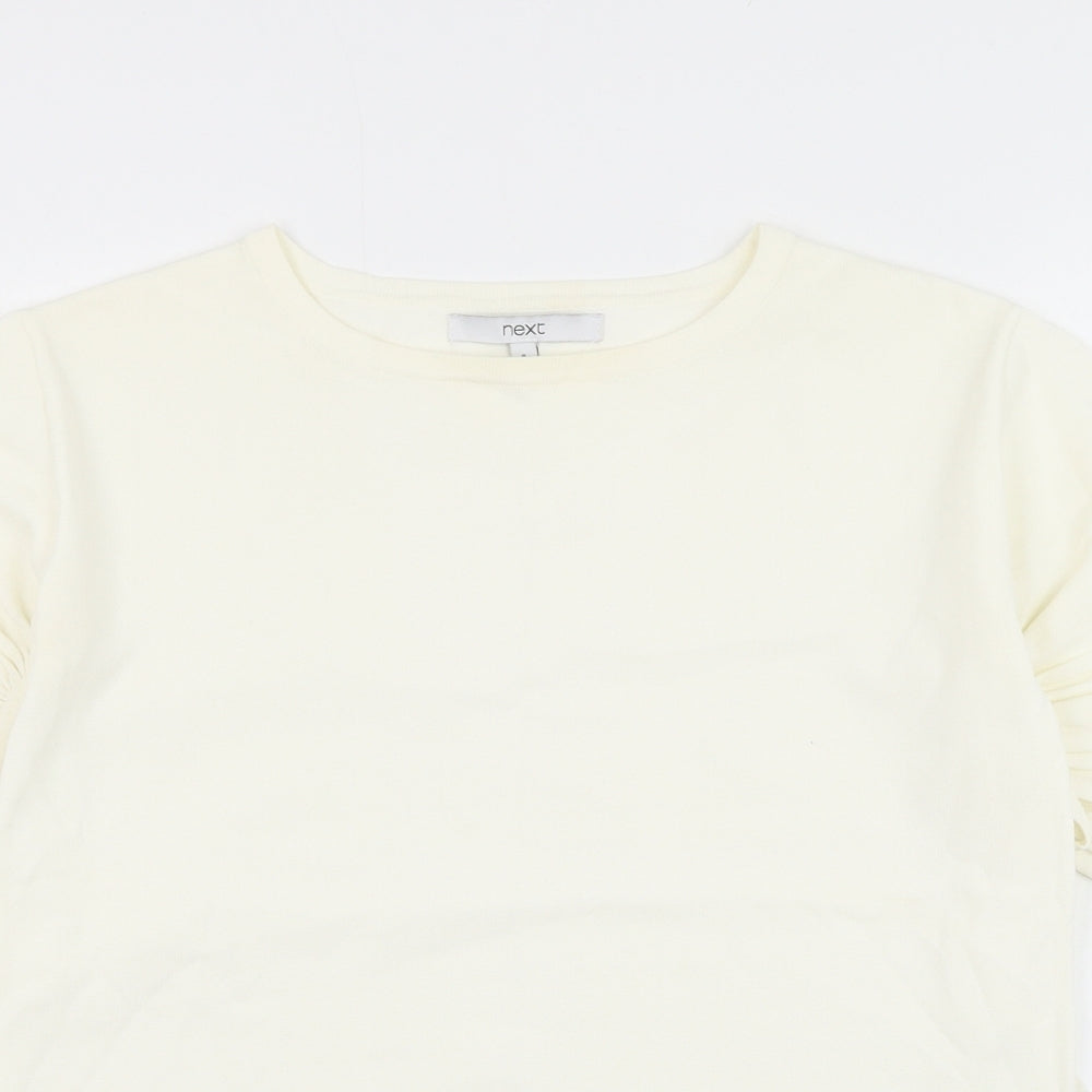 Womens UK Size 8 NEXT White Basic T-Shirt