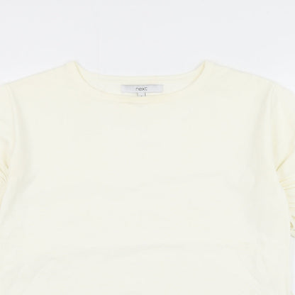 Womens UK Size 8 NEXT White Basic T-Shirt