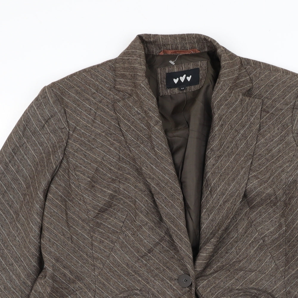 Womens UK Size 12 Marks and Spencer Brown Jacket