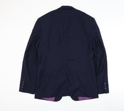Mens UK Size 36 Stonebridge Regular Blue Suit Jacket