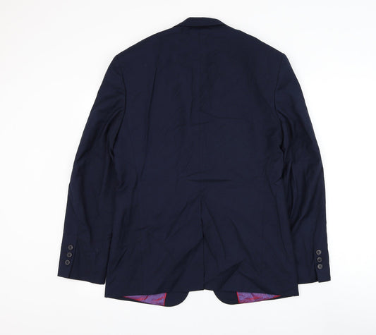 Mens UK Size 36 Stonebridge Regular Blue Suit Jacket
