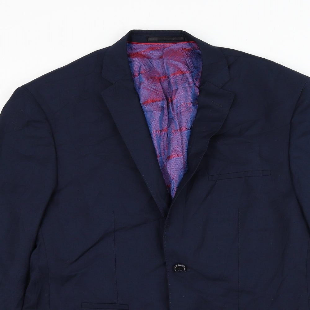 Mens UK Size 36 Stonebridge Regular Blue Suit Jacket