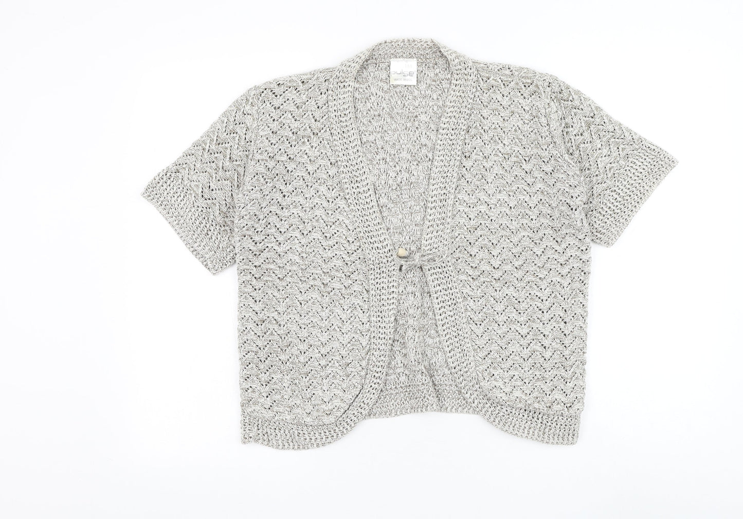 Womens UK Size M Pulse Beige Cardigan Jumper