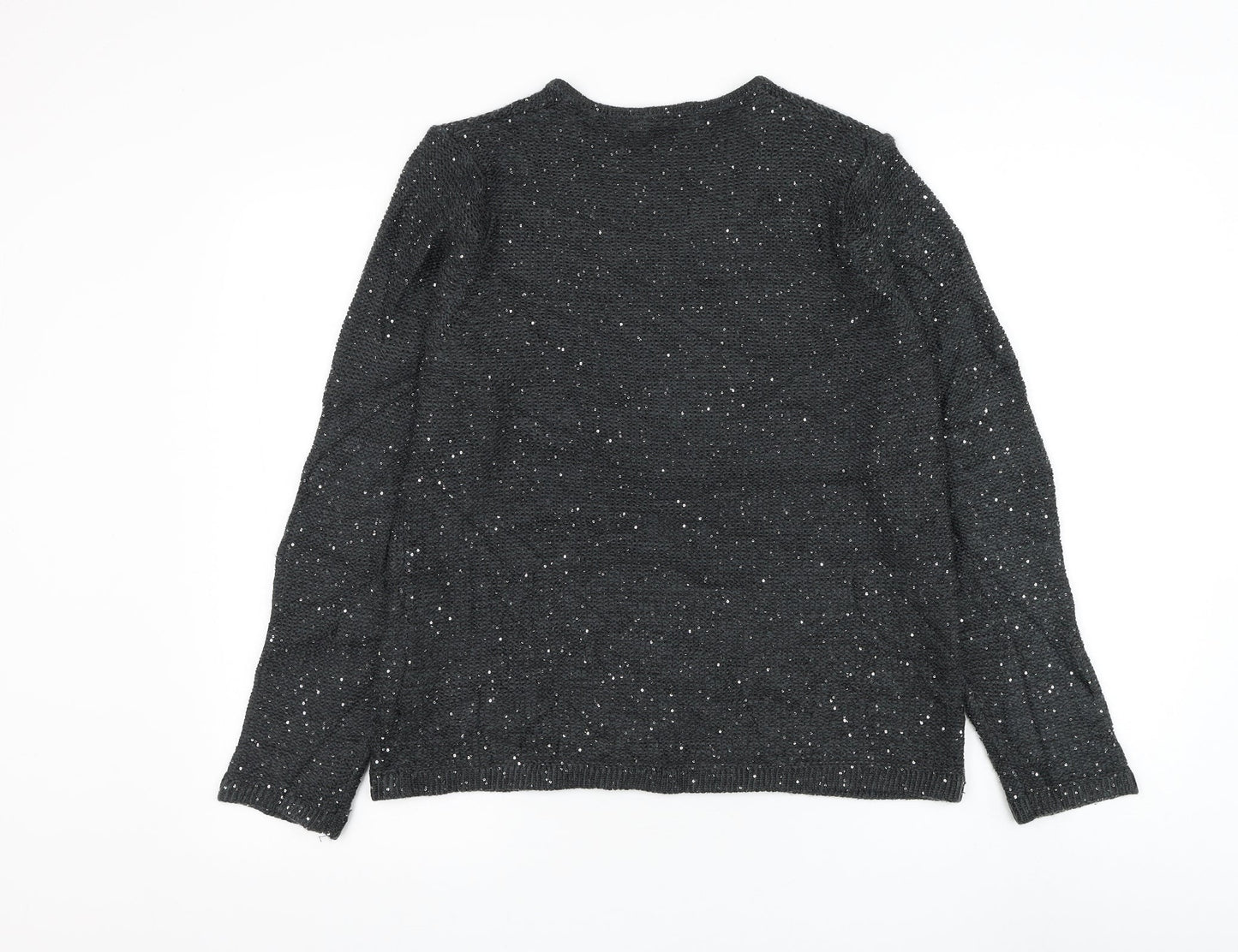 Womens UK Size 14 Marks and Spencer Grey Pullover Jumper