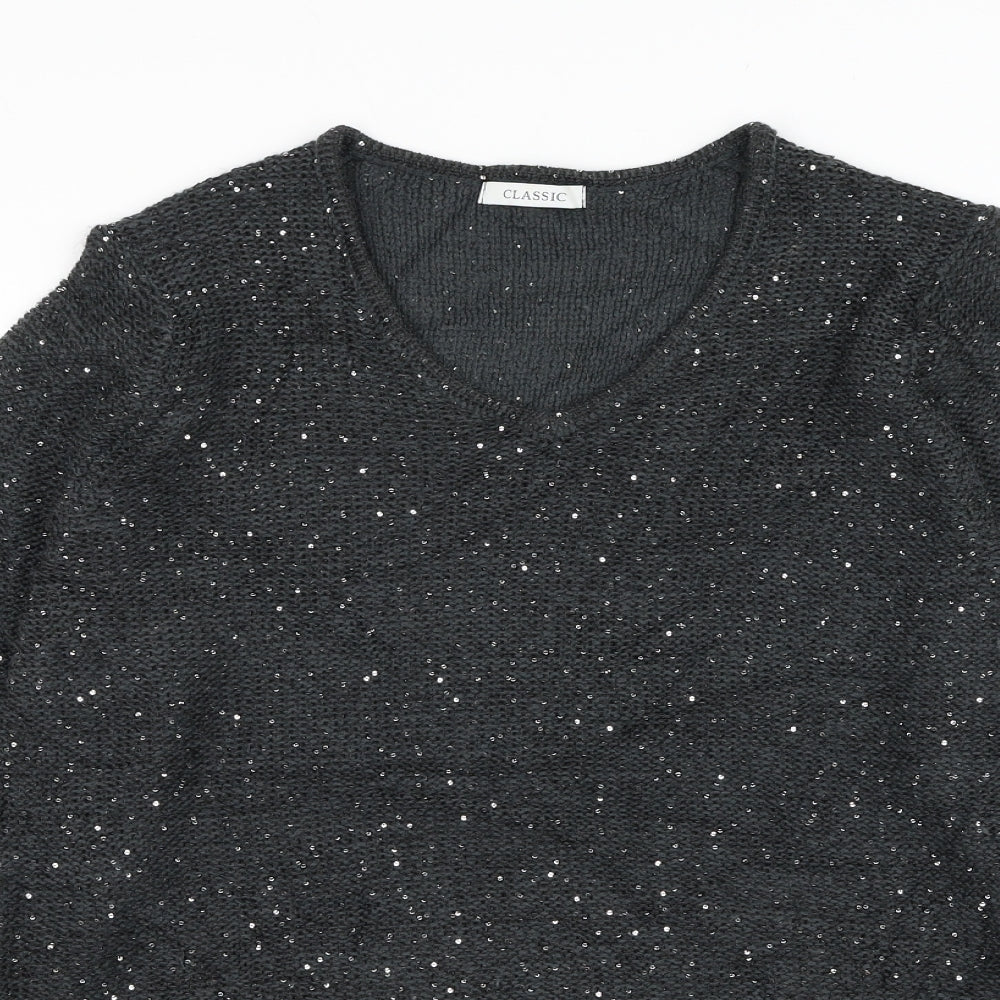 Womens UK Size 14 Marks and Spencer Grey Pullover Jumper