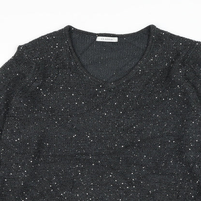 Womens UK Size 14 Marks and Spencer Grey Pullover Jumper