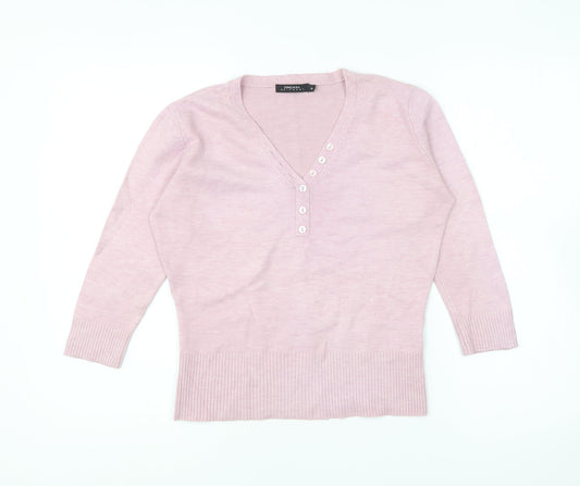 Womens UK Size 14 zingara Pink Pullover Jumper