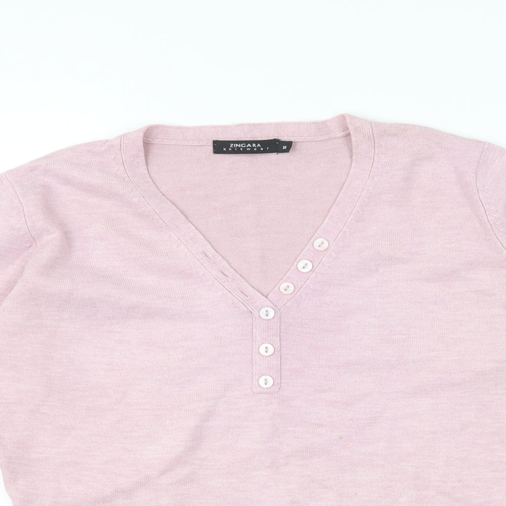 Womens UK Size 14 zingara Pink Pullover Jumper