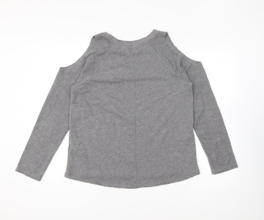 Womens UK Size M Hollister Grey Pullover Jumper