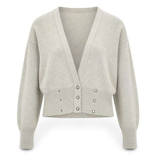 Womens UK Size 14 St Michael Beige Cardigan Jumper