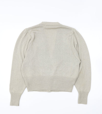 Womens UK Size 14 St Michael Beige Cardigan Jumper