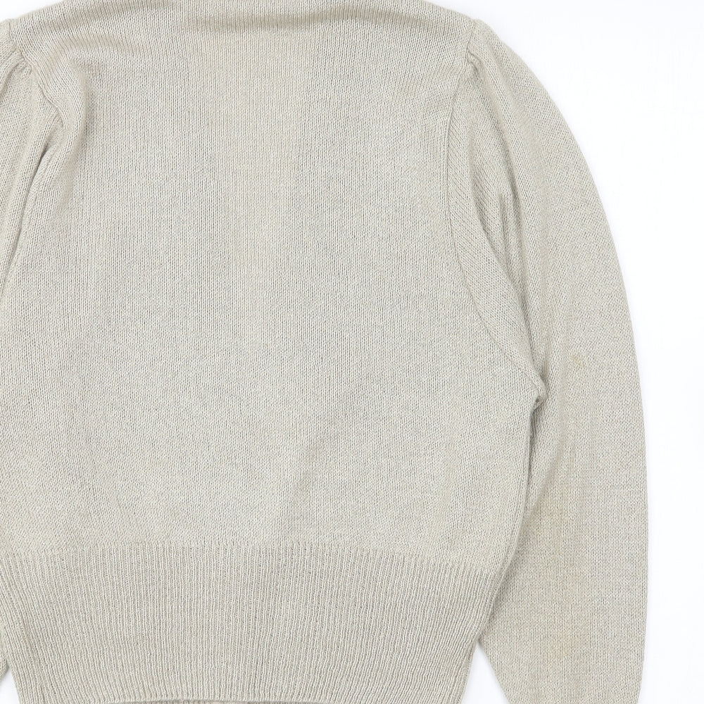 Womens UK Size 14 St Michael Beige Cardigan Jumper