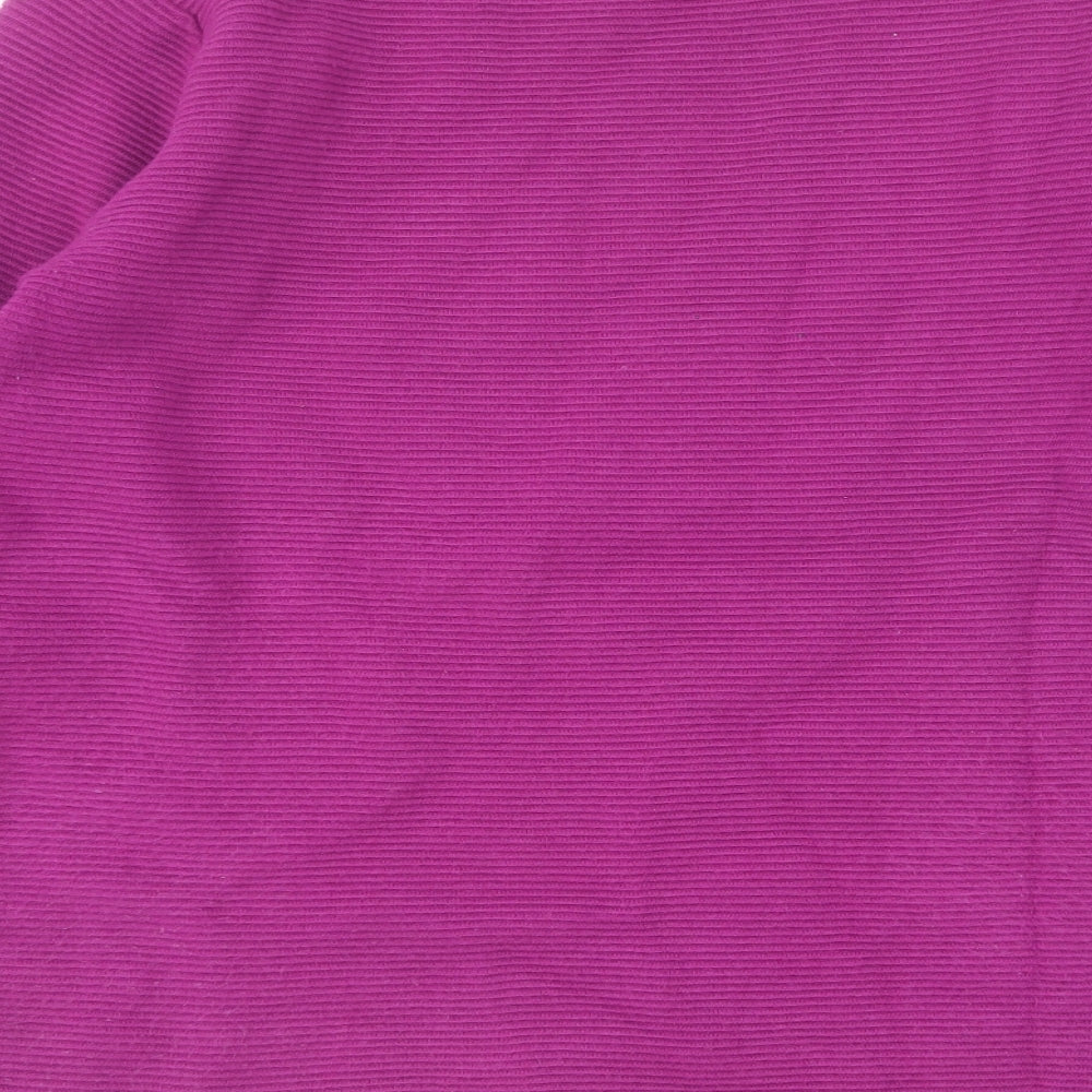 Womens UK Size M BASSINI Purple Pullover Jumper