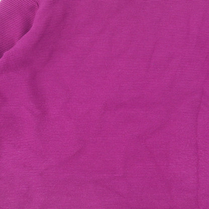 Womens UK Size M BASSINI Purple Pullover Jumper
