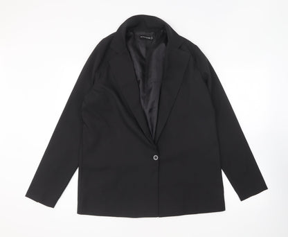 Womens UK Size 12 PRETTYLITTLETHING Black Jacket