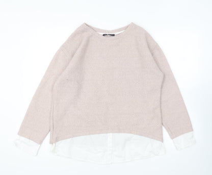 Womens UK Size 14 Marks and Spencer Pink Pullover Jumper