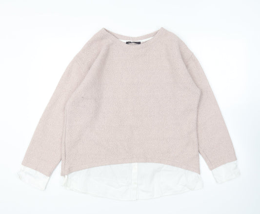 Womens UK Size 14 Marks and Spencer Pink Pullover Jumper