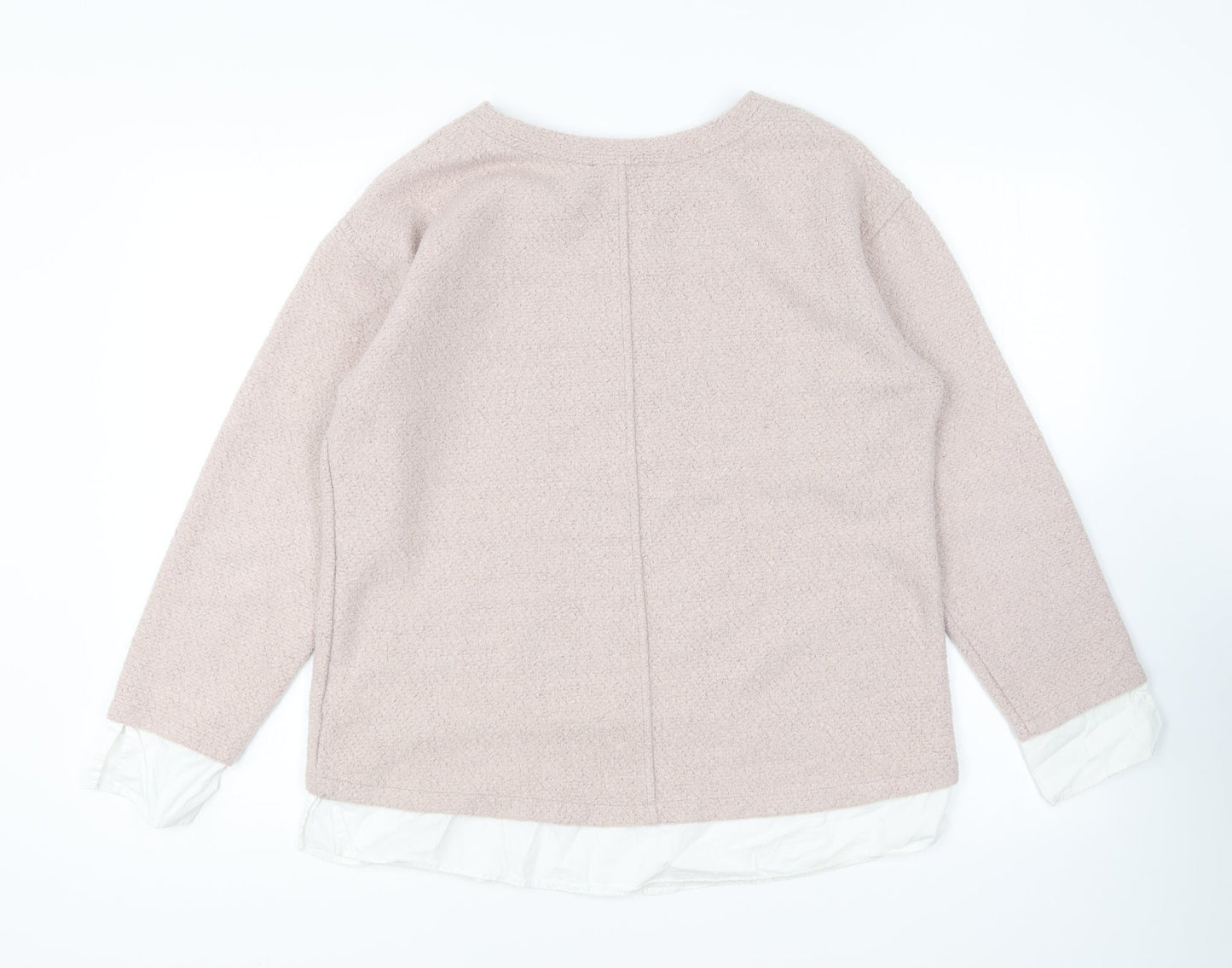 Womens UK Size 14 Marks and Spencer Pink Pullover Jumper