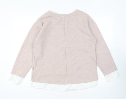 Womens UK Size 14 Marks and Spencer Pink Pullover Jumper