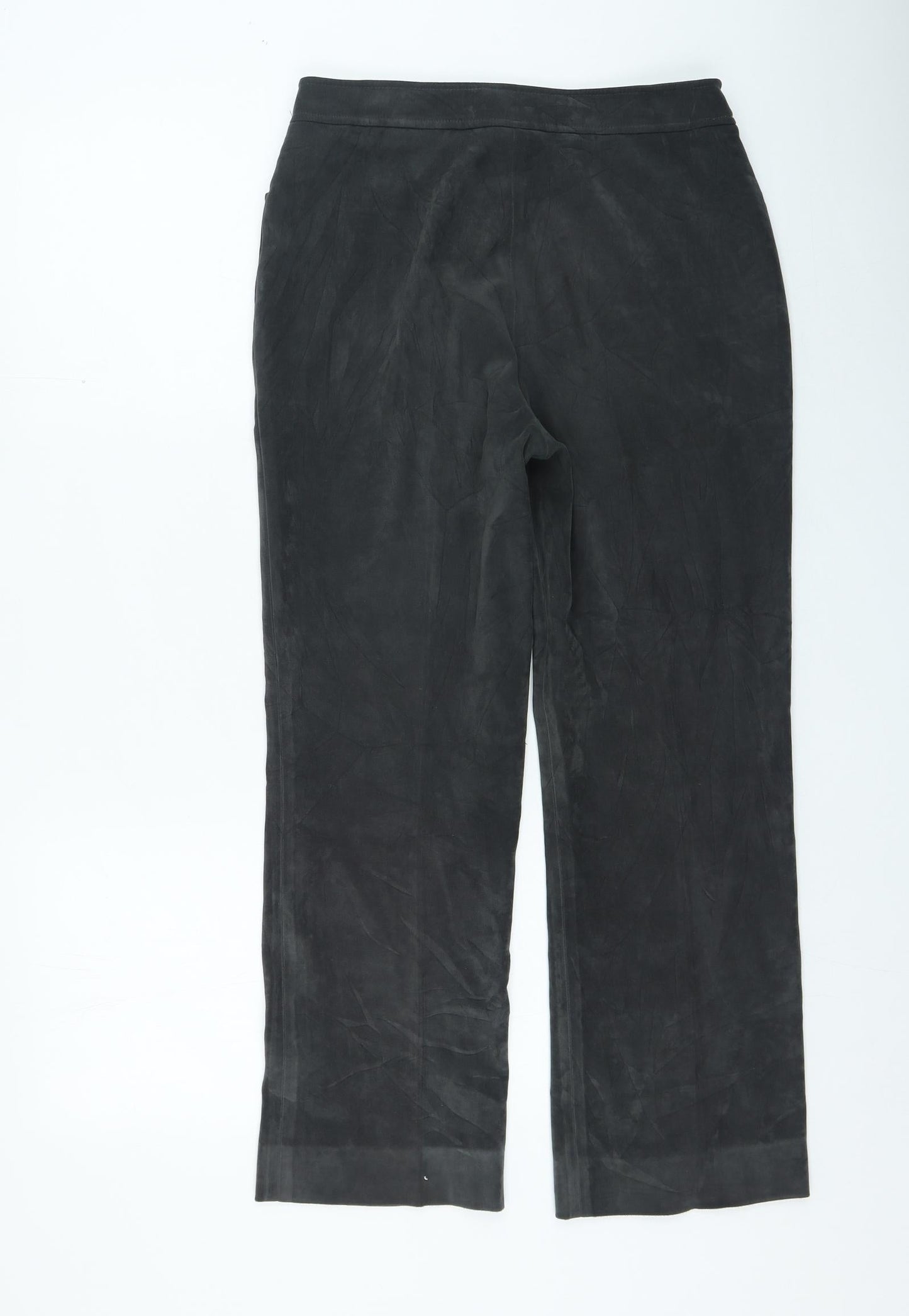 Ladonna Womens Green Polyester Trousers Size 28 in L25 in Regular Zip