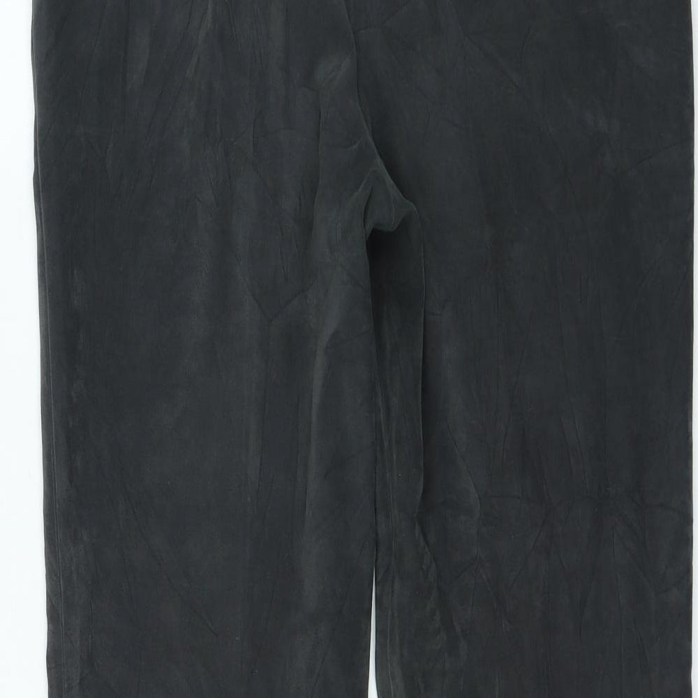 Ladonna Womens Green Polyester Trousers Size 28 in L25 in Regular Zip
