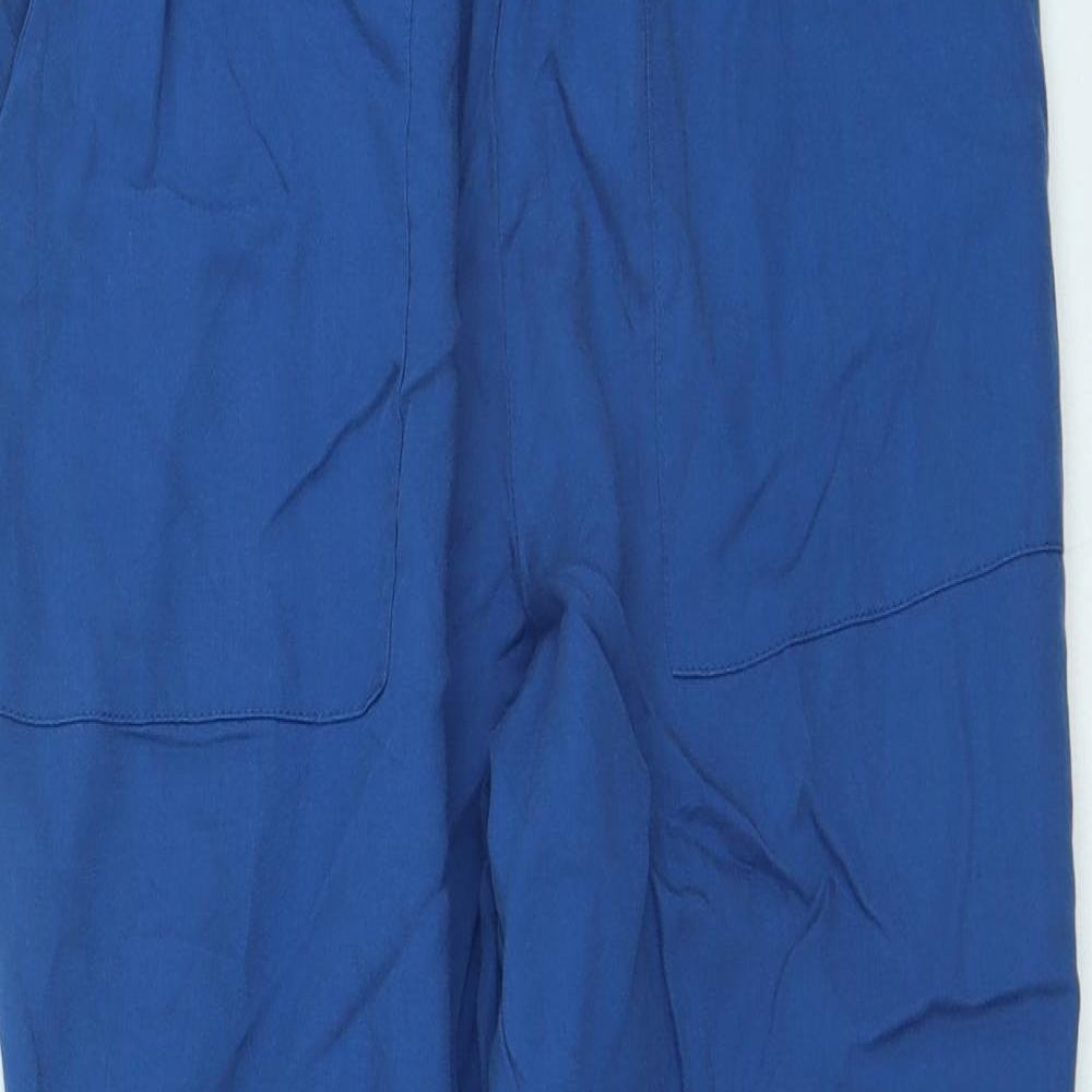 Womens UK Size 4 H&M Regular Fit  Blue Trousers