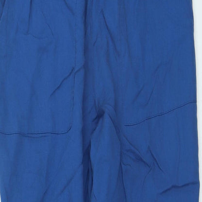 Womens UK Size 4 H&M Regular Fit  Blue Trousers