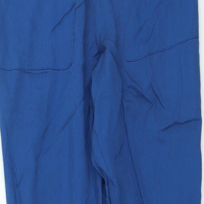 Womens UK Size 4 H&M Regular Fit  Blue Trousers