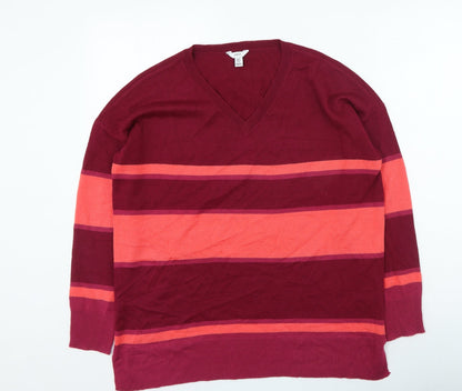 Womens UK Size 10 M&Co Multicoloured Pullover Jumper