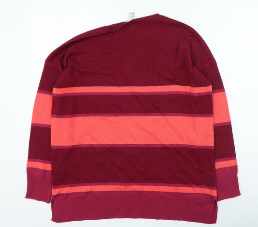 Womens UK Size 10 M&Co Multicoloured Pullover Jumper