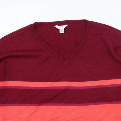 Womens UK Size 10 M&Co Multicoloured Pullover Jumper