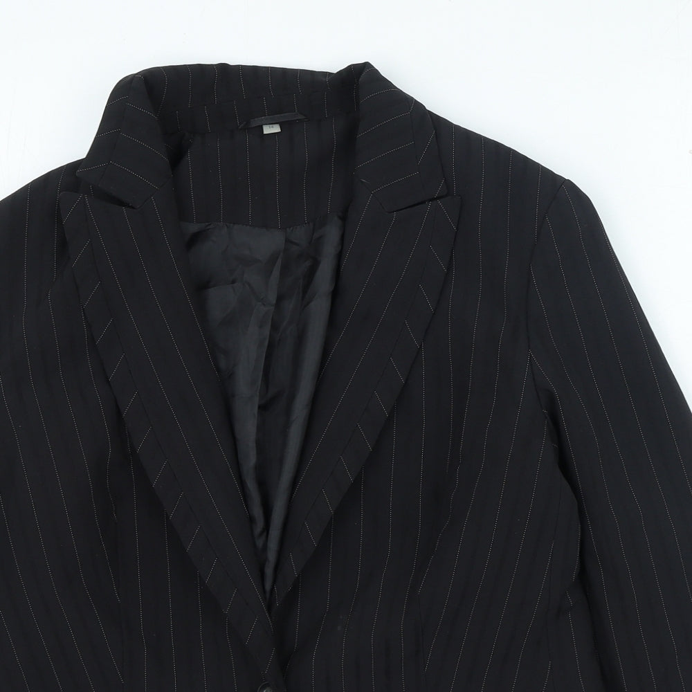 Womens UK Size 14 Preworn Black Jacket