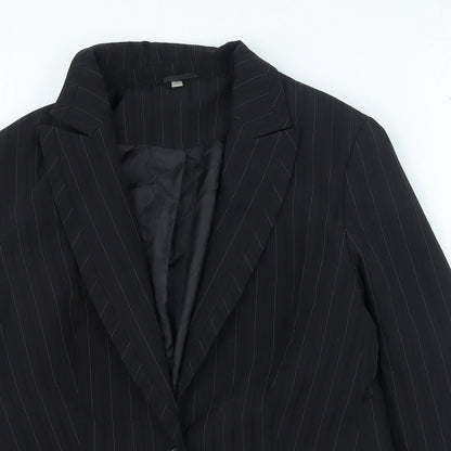 Womens UK Size 14 Preworn Black Jacket
