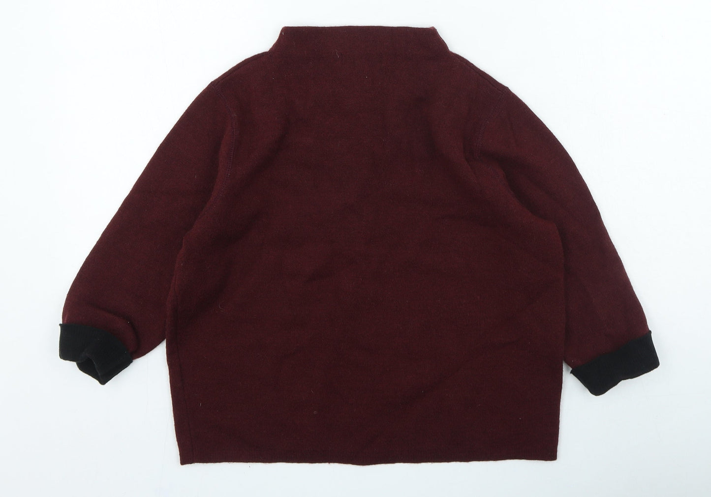 Autograph Womens Purple High Neck Acrylic Pullover Jumper Size 8