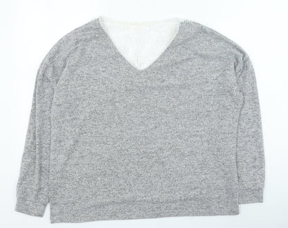 Womens UK Size 12 Dorothy Perkins Grey Pullover Jumper