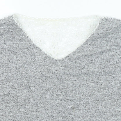 Womens UK Size 12 Dorothy Perkins Grey Pullover Jumper